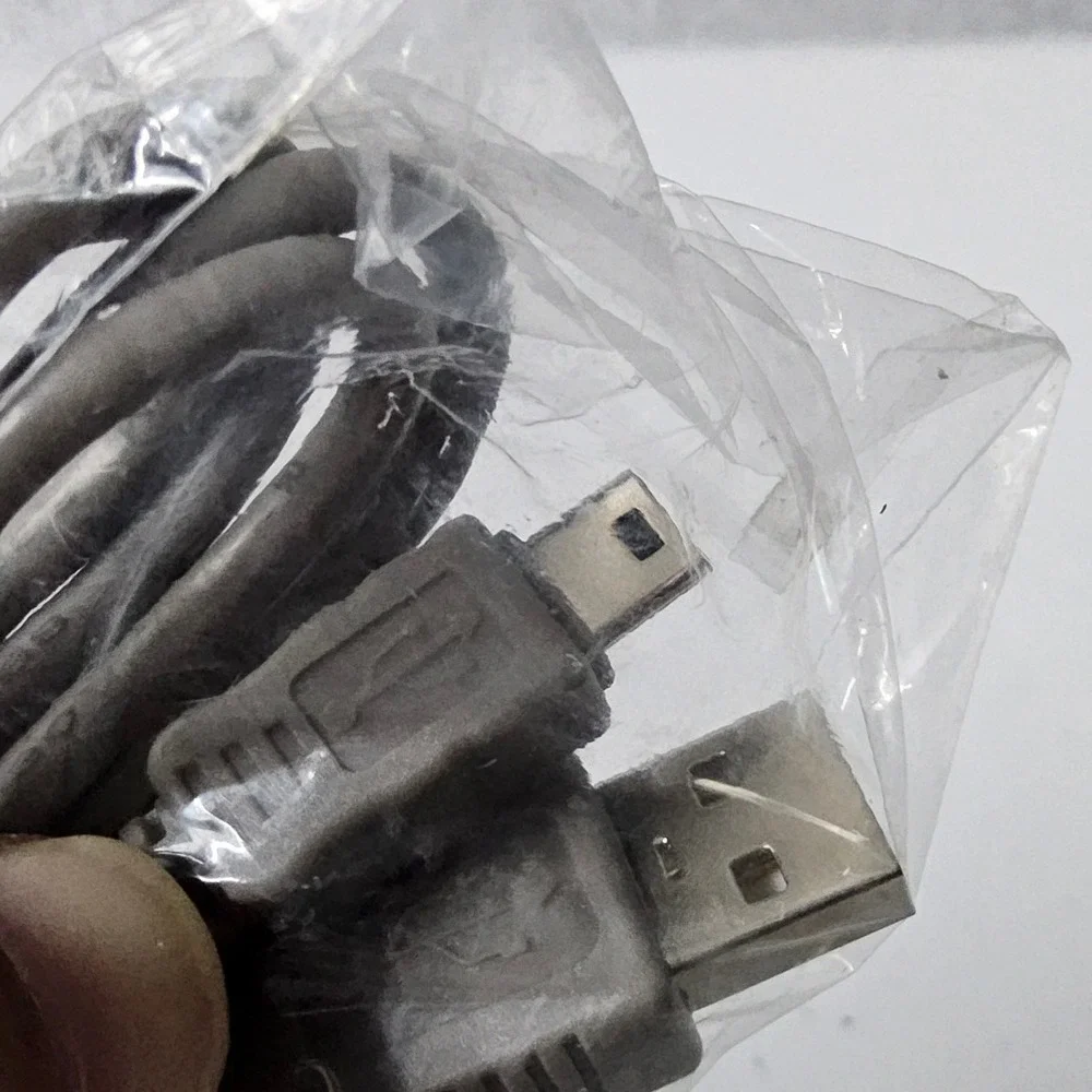 USB to Mini USB Cable Cord Data Sync Charger‎ Wire Gray
